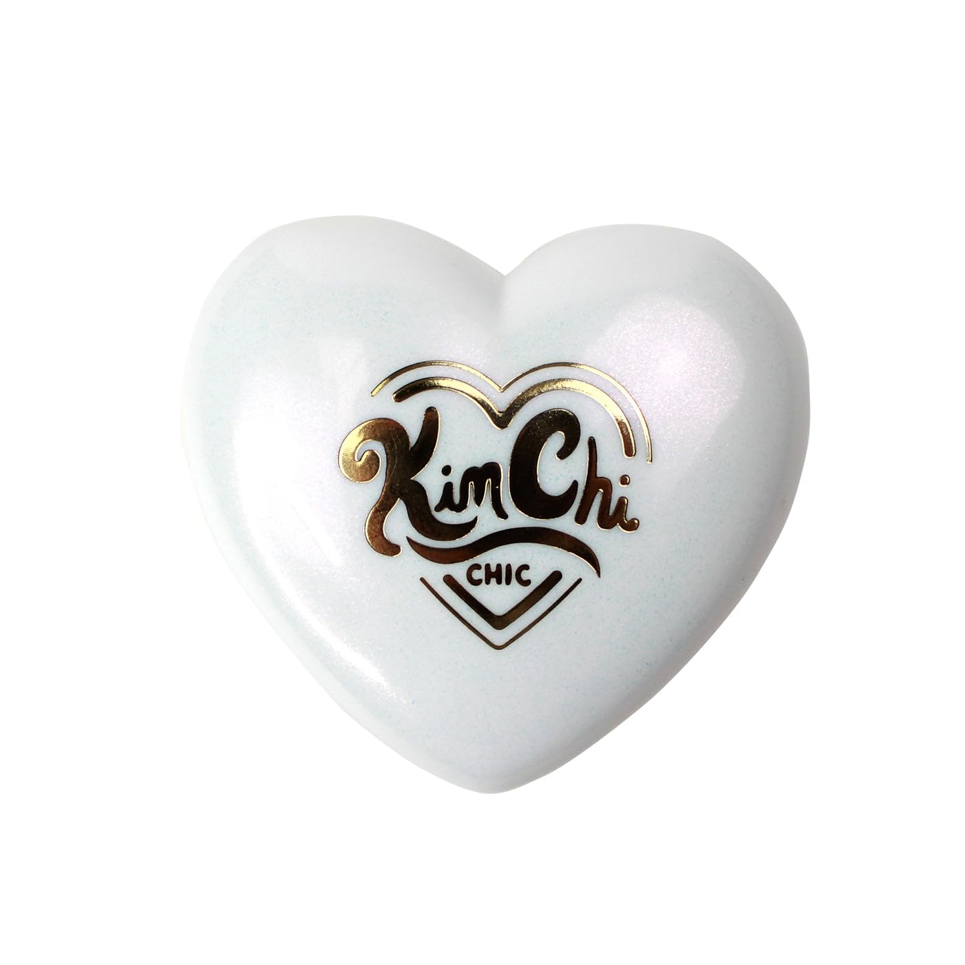 KimChiChic Pearl Gone Wild highlighter in compact with mirror for easy touch-ups.