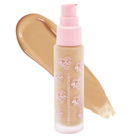 KimChiChic A Really Good Foundation bottle shows creamy, buildable coverage for all skin types.