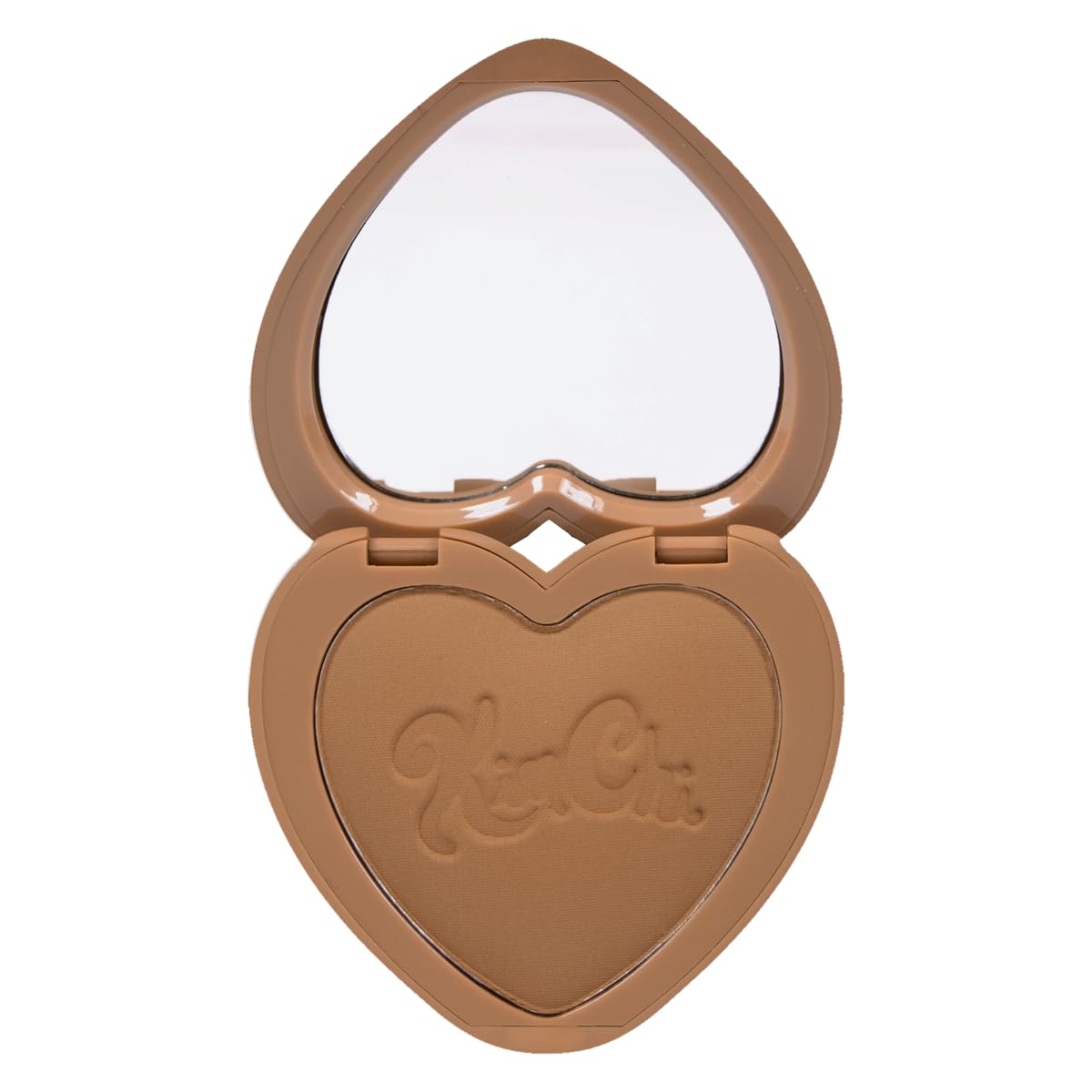KimChiChic Beauty Thailor Bronzer compact in a heart-shaped case for quick on-the-go glow.