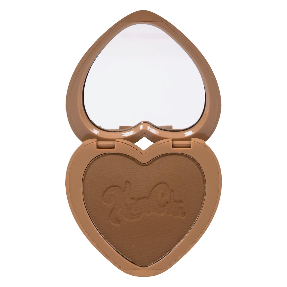 KimChiChic Beauty Thailor Bronzer in heart-compact with mirror for on-the-go touch-ups.
