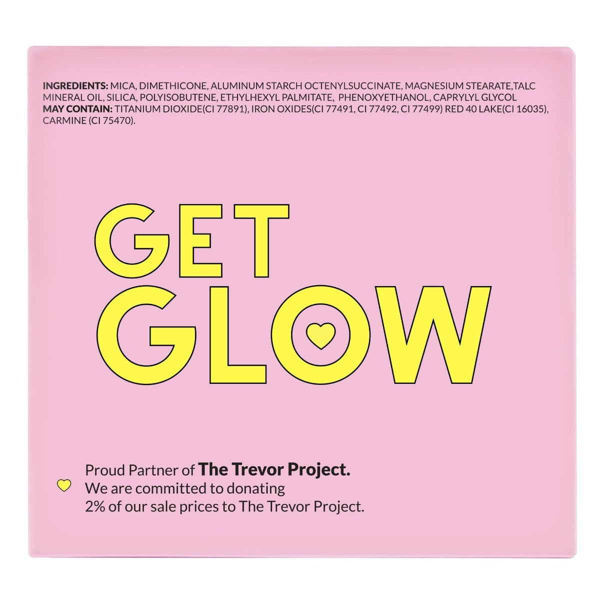 KimChiChic Beauty Get Glow compact with built-in mirror for touch-ups.