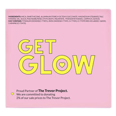 KimChiChic Beauty Get Glow compact with built-in mirror for touch-ups.