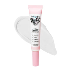 KimChiChic The Most Concealer bottle close-up highlights skin-like full coverage.