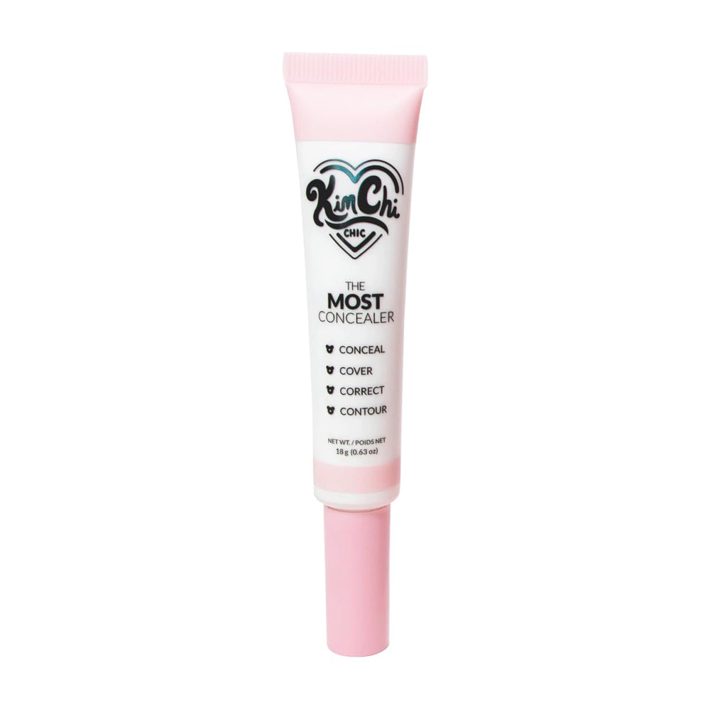 KimChiChic The Most Concealer application on the face delivers seamless coverage.