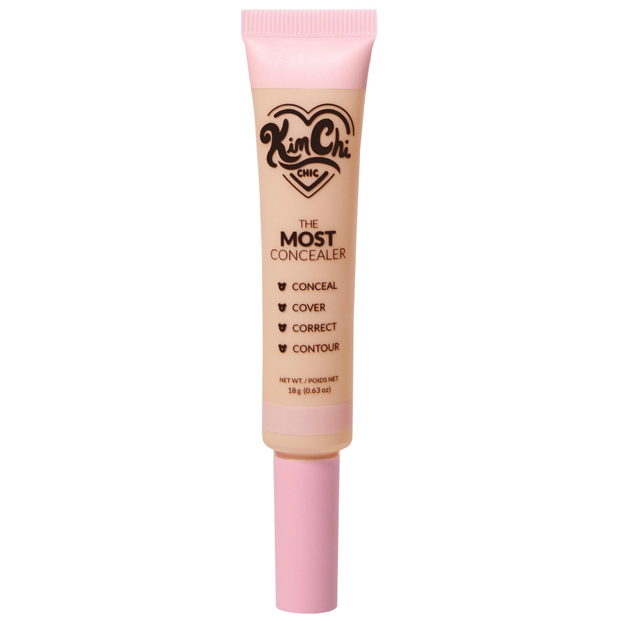 KimChiChic The Most Concealer on-face use highlights blemish concealment with a natural finish.
