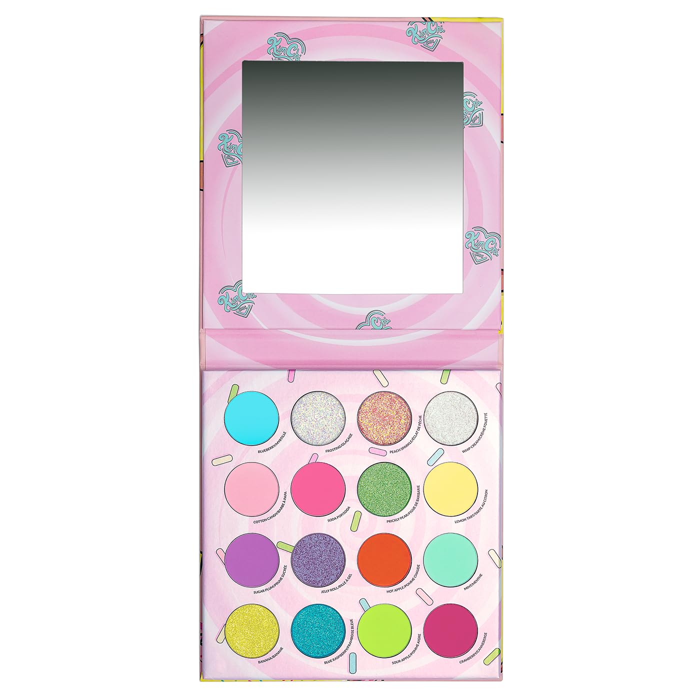 KimChiChic Donut Collection palette open view for bold day-to-night looks.