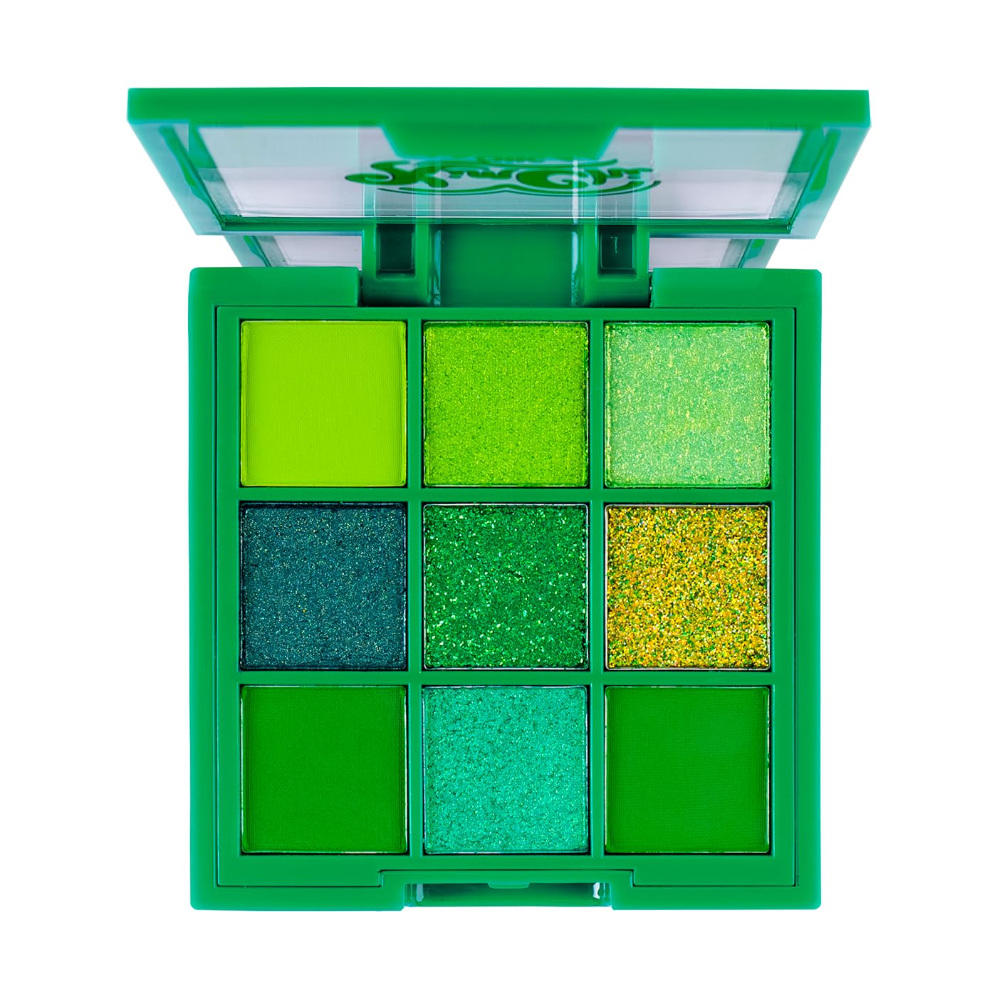 KimChiChic Jewel Collection Emerald Palette close-up shows pigmented emerald tones for bold looks