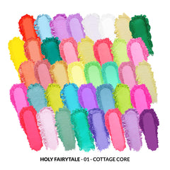 Crease blending with KimChiChic Holy Fairytale Palette for seamless transitions.