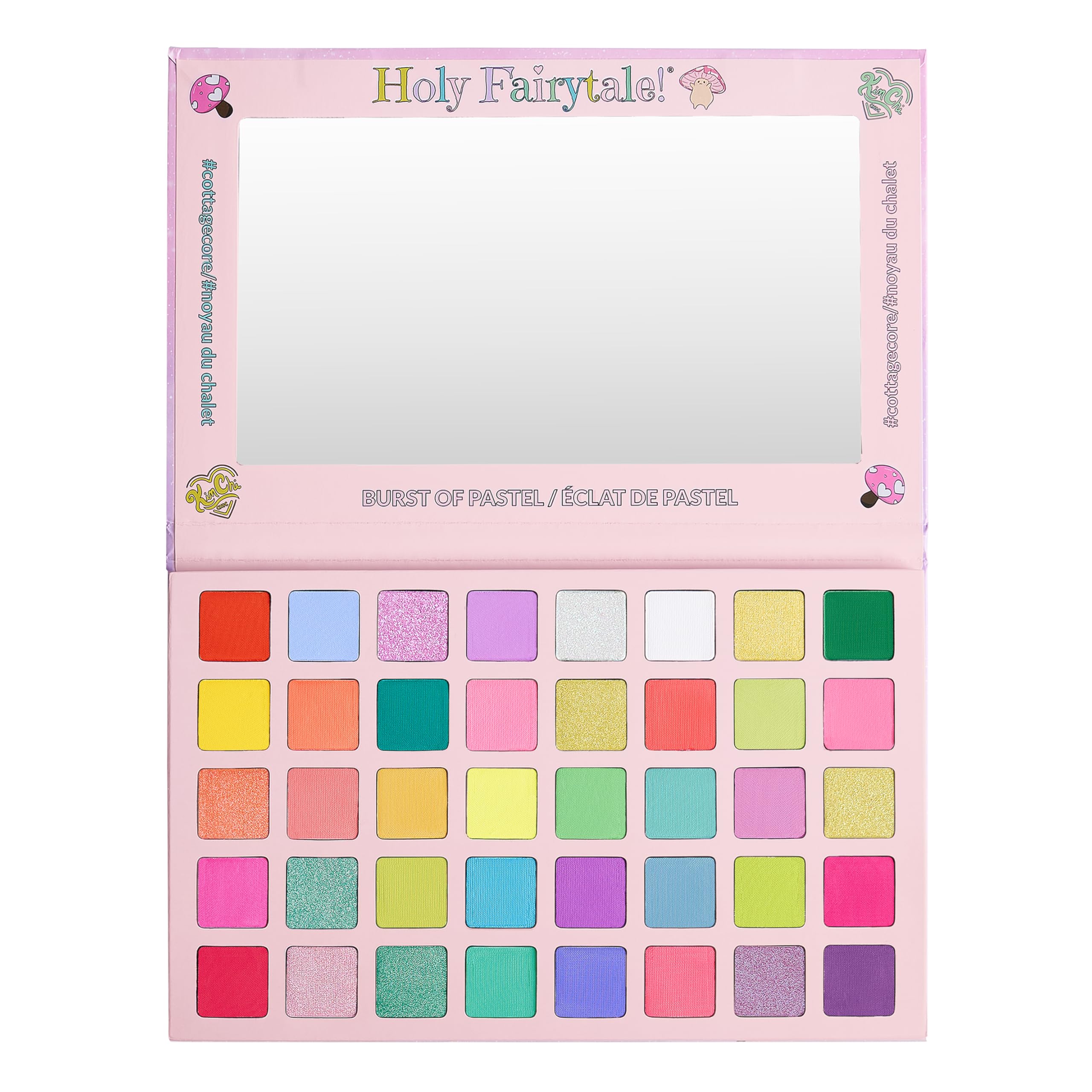 KimChiChic Holy Fairytale Palette front cover with vibrant packaging for inspiration.