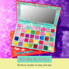 Front cover of KimChiChic Holy Sharts palette showing branding