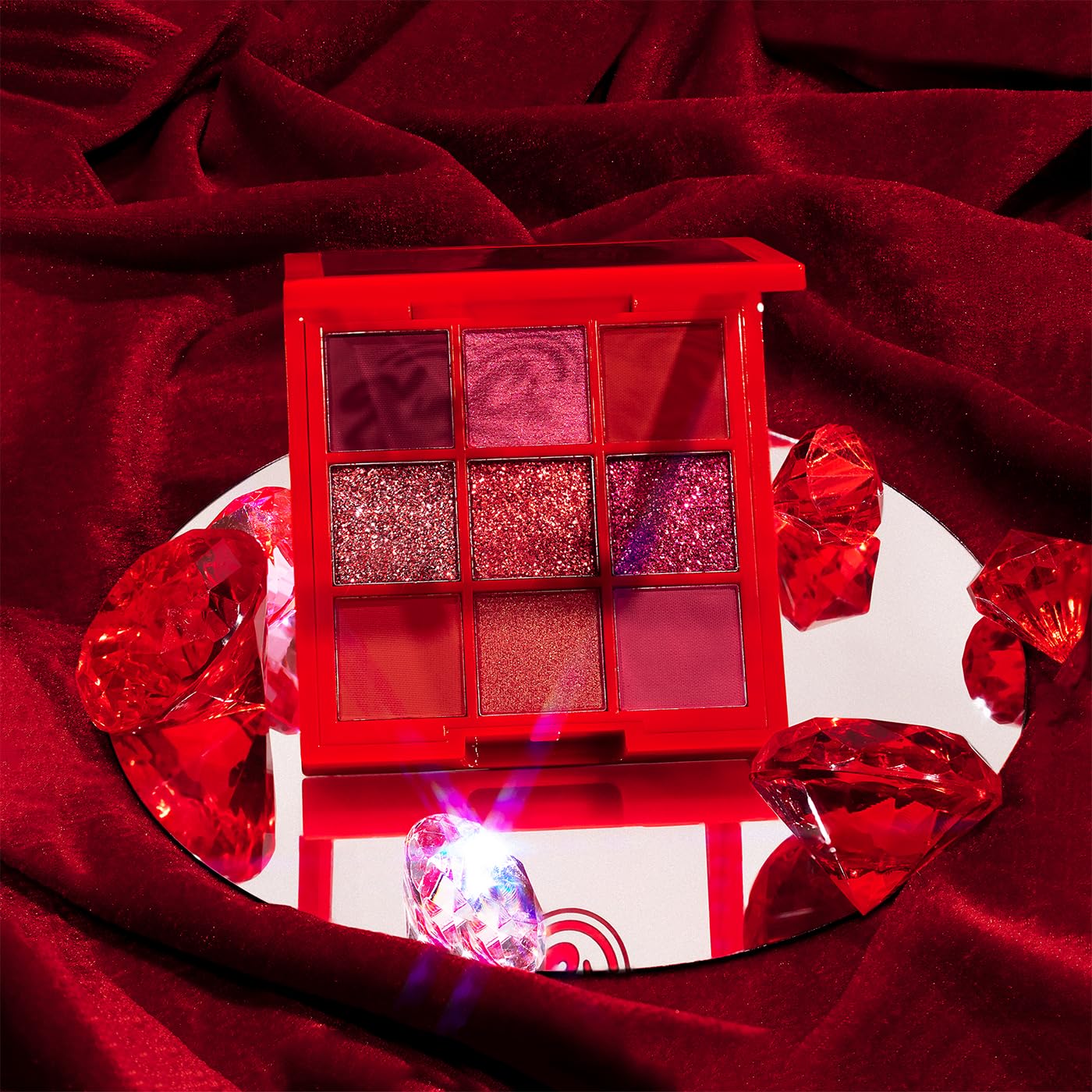KimChiChic Jewel Collection Eyeshadow Palette Ruby blending-friendly shades flow into seamless transitions