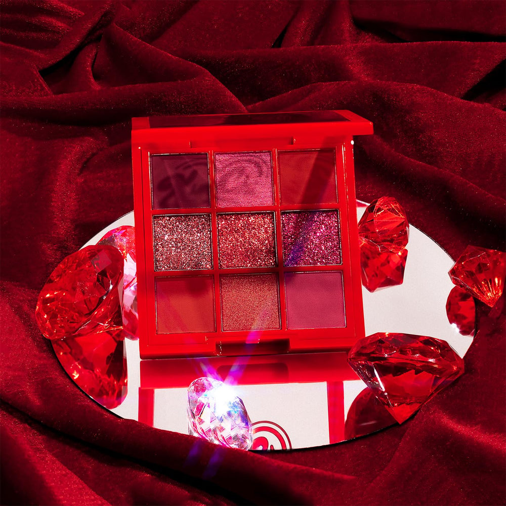 KimChiChic Jewel Collection Eyeshadow Palette Ruby blending-friendly shades flow into seamless transitions