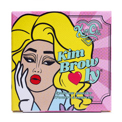 Kimchi Chic Kimbrowly cruelty-free logo on packaging indicating clean beauty.