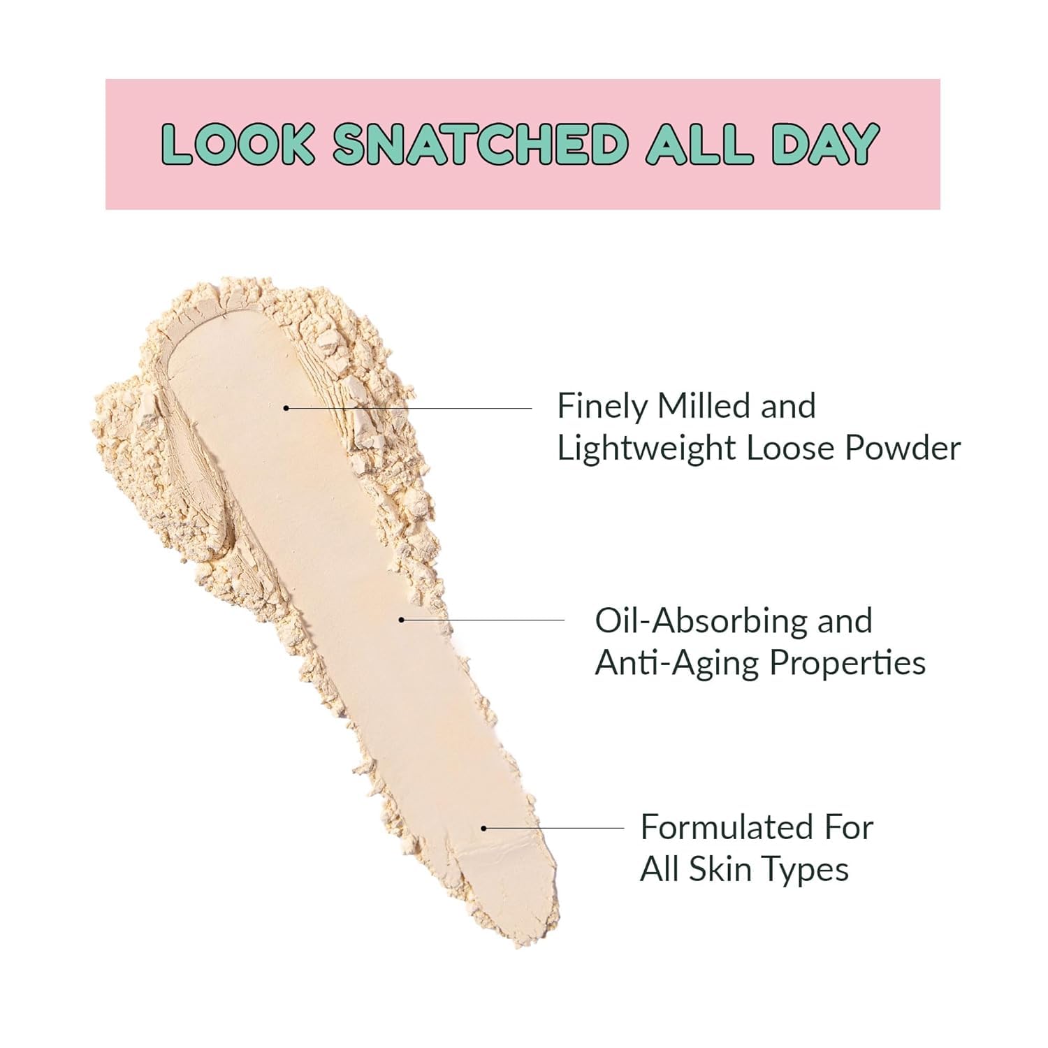 KimChiChic puff application tool enabling even powder placement