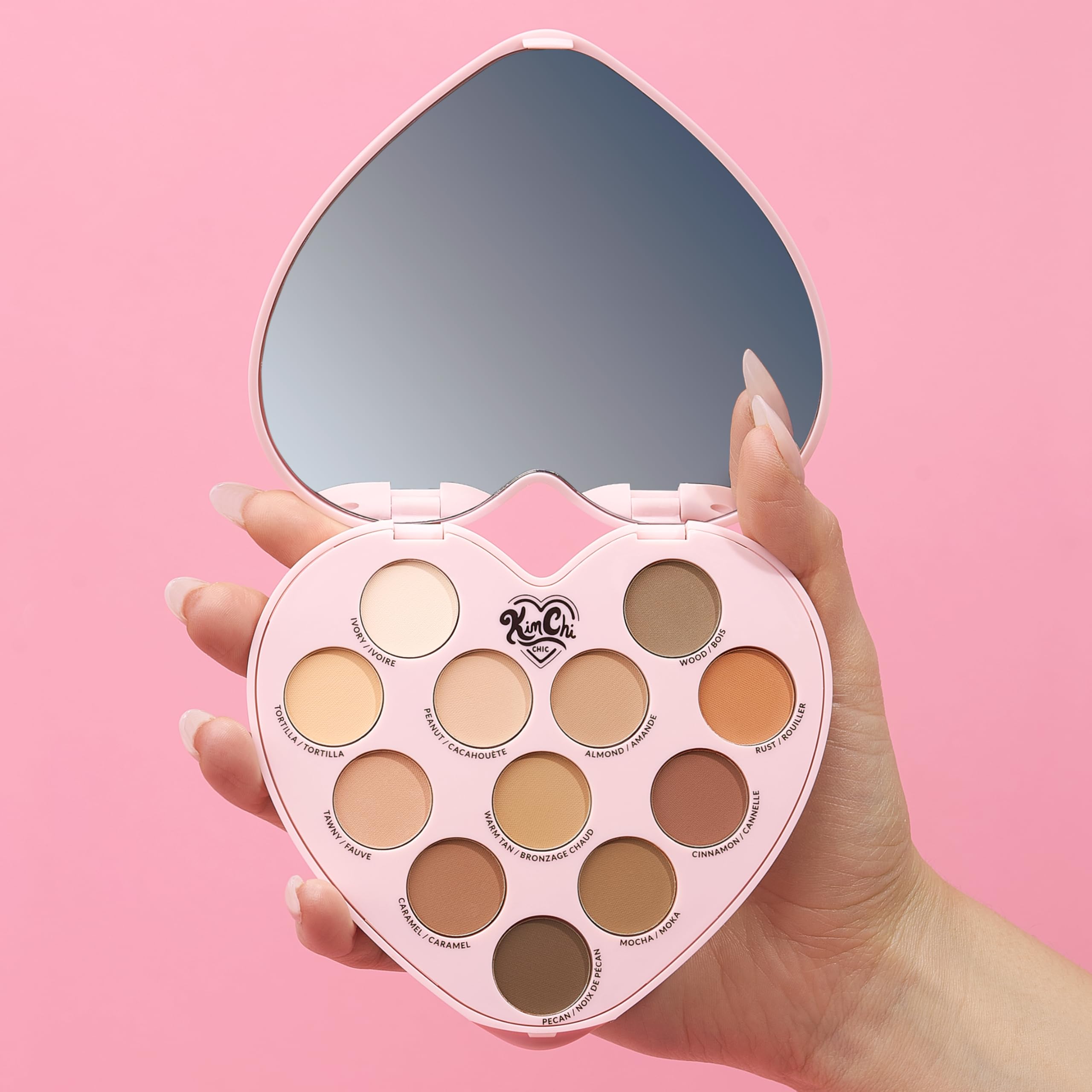 Creamy, pigmented texture allows easy blending in KimChiChic palette