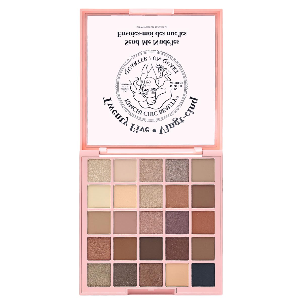 KimChiChic Twenty Five Eyeshadow Palette swatches show rich pigment for bold color payoff.