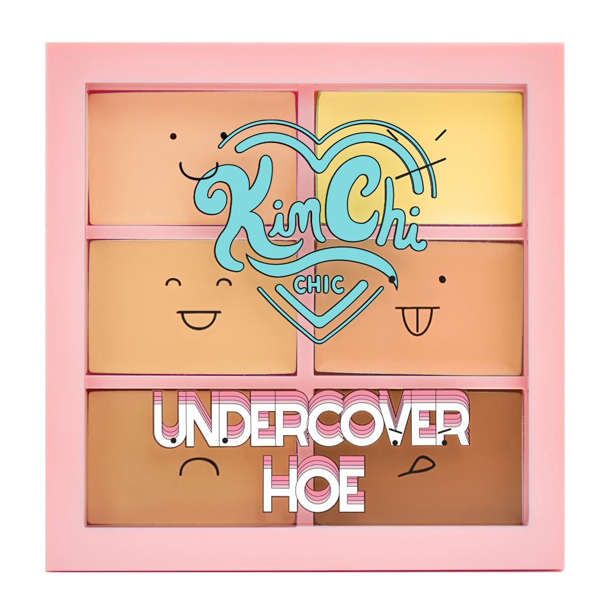 Kimchi Chic Undercover Hoe Corrector Palette packaging shown for travel-friendly concealer kit