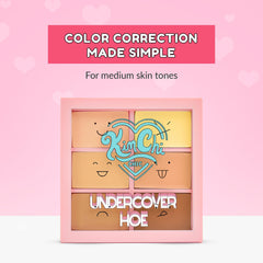 Kimchi Chic Undercover Hoe palette swatches displaying color-correcting options for redness