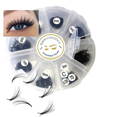 Kimeyelashes premade volume fans 9-16mm in C/D curl for natural looks