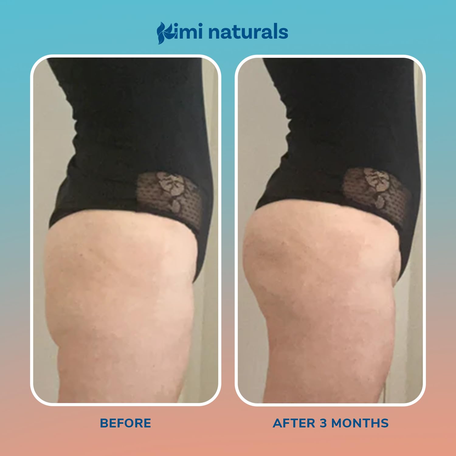 KIMI Curvy Peaches cream on skin demonstrates smooth, even texture.