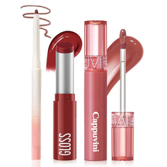 KIMUSE 3PCS Lip Combo Set packaging, all-in-one kit for seamless lips.