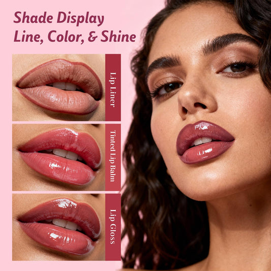 Kimuse lip liner matte definition—precise line for a bold lip.