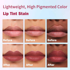 Kimuse Lip Stain Set offers long-wear, waterproof tint for all-day confidence.