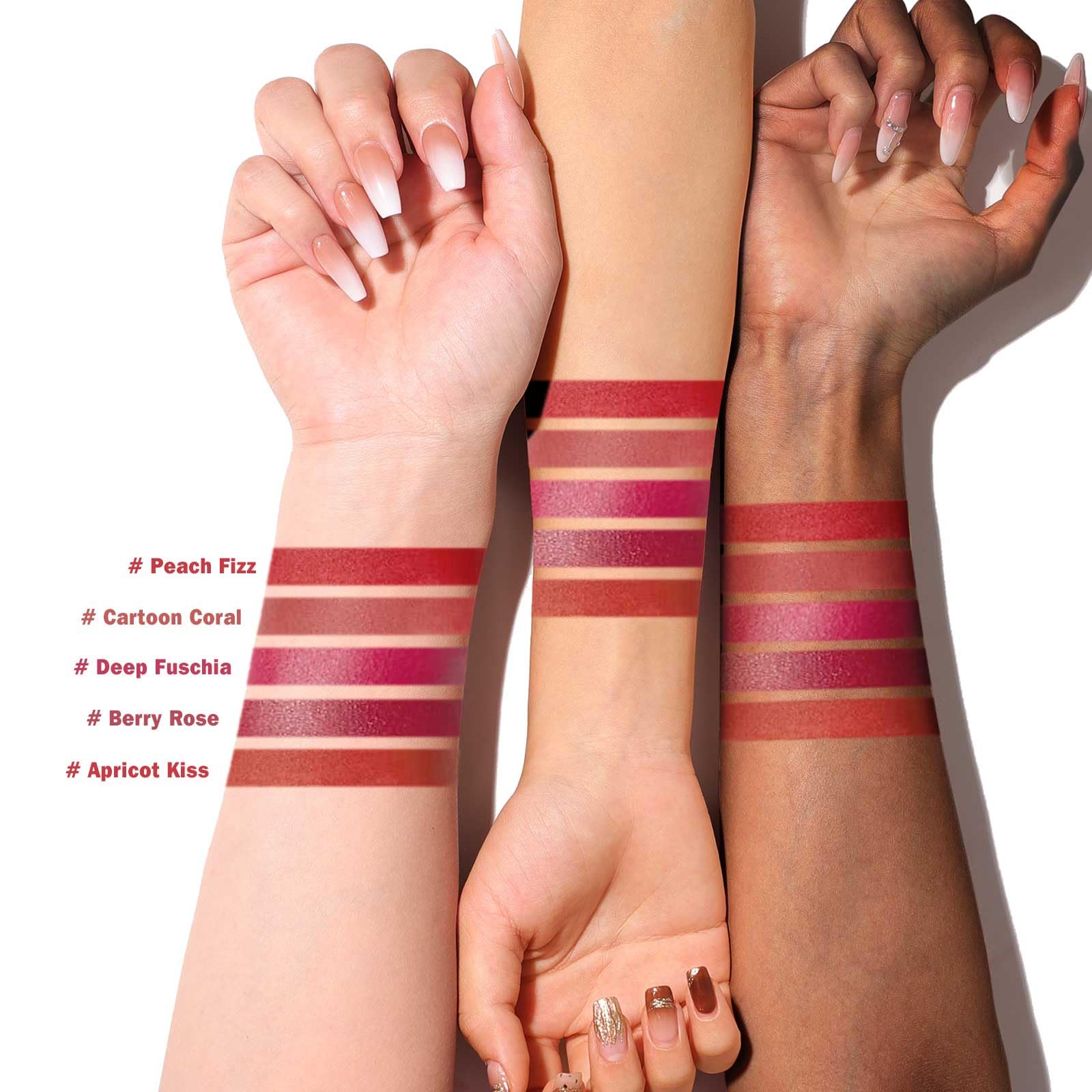 Kimuse Lip Stain Set is gift-ready for friends and family.