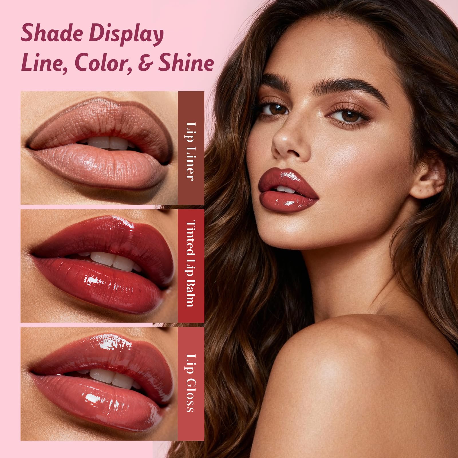 KIMUSE waterproof lip liner definition for precise lip contour and long wear.