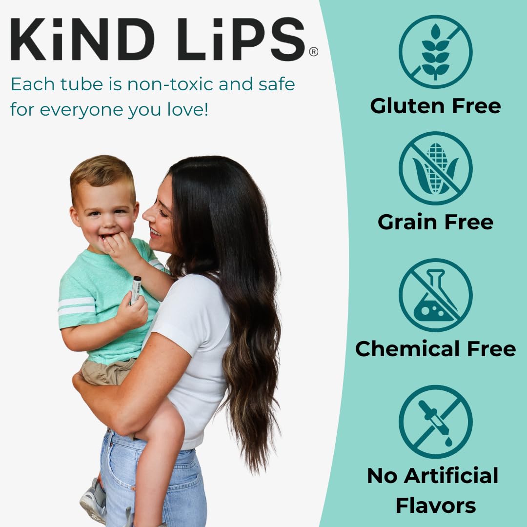 Kind Lips Wild Cherry lip balm tube for daily moisture and flavor.