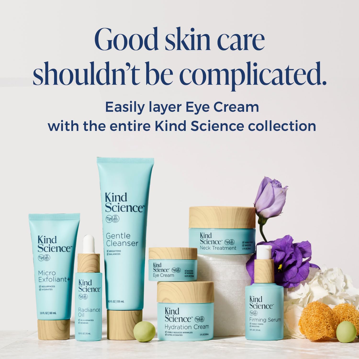 Kind Science Eye Cream with Kakadu Plum offering plant-based Vitamin C brightening.