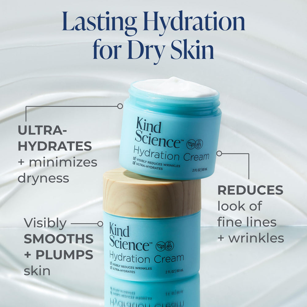 Kind Science Gentle Cleanser tube closeup delivering hydrating cleansing without drying.
