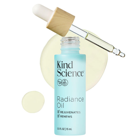 Kind Science Radiance Oil bottle with dropper for hydration