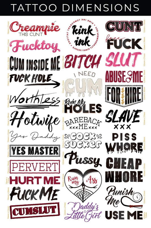 Kink Ink long lasting tattoos last up to seven days for adventures.