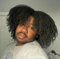 Kinky Curly Come Clean Shampoo bottle with setting scene showing refreshing hair care solution.