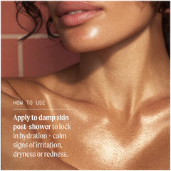 Kinship Restoring Body Serum on skin shows lightweight moisture with no heaviness