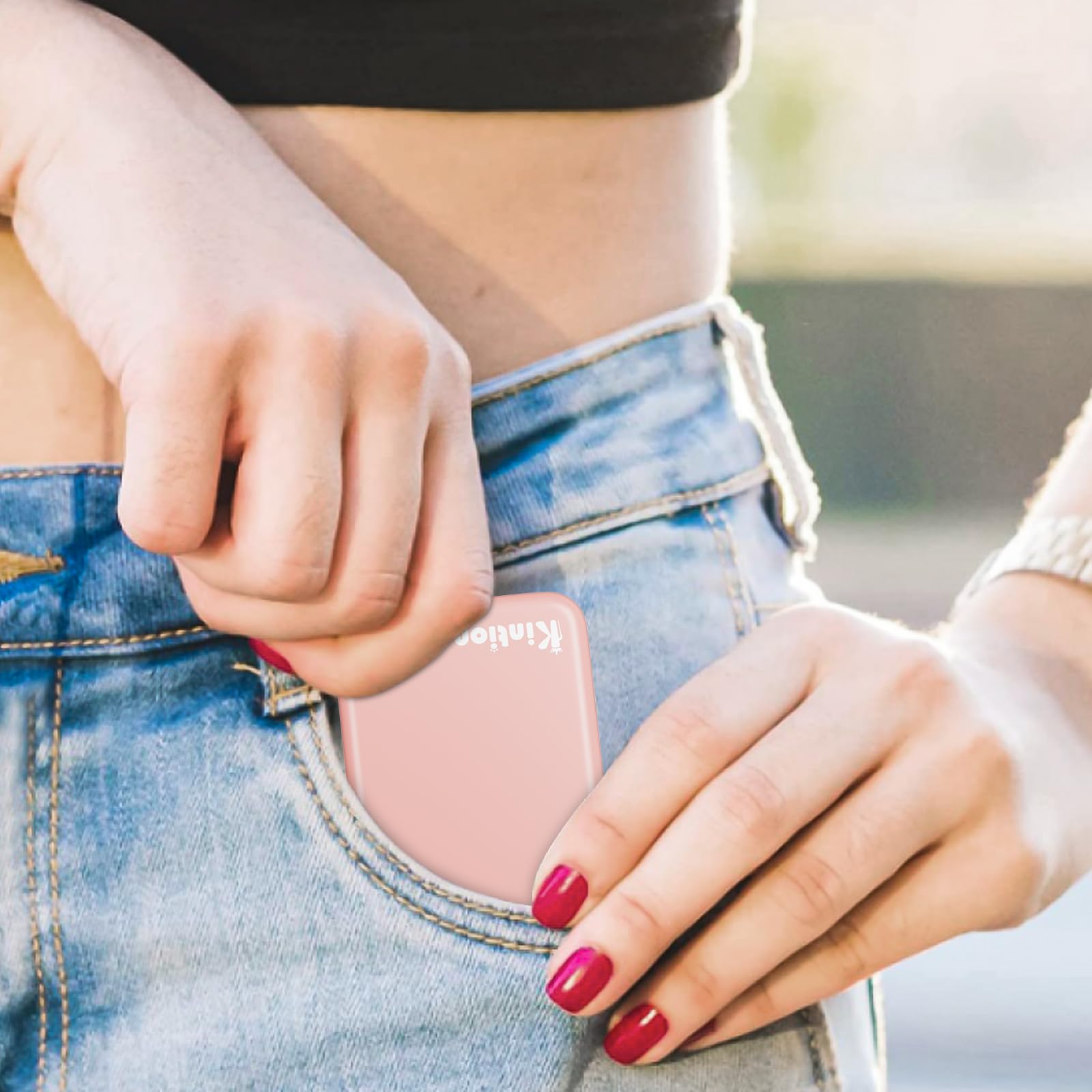 Kintion portable LED mirror designed for quick checks on the go