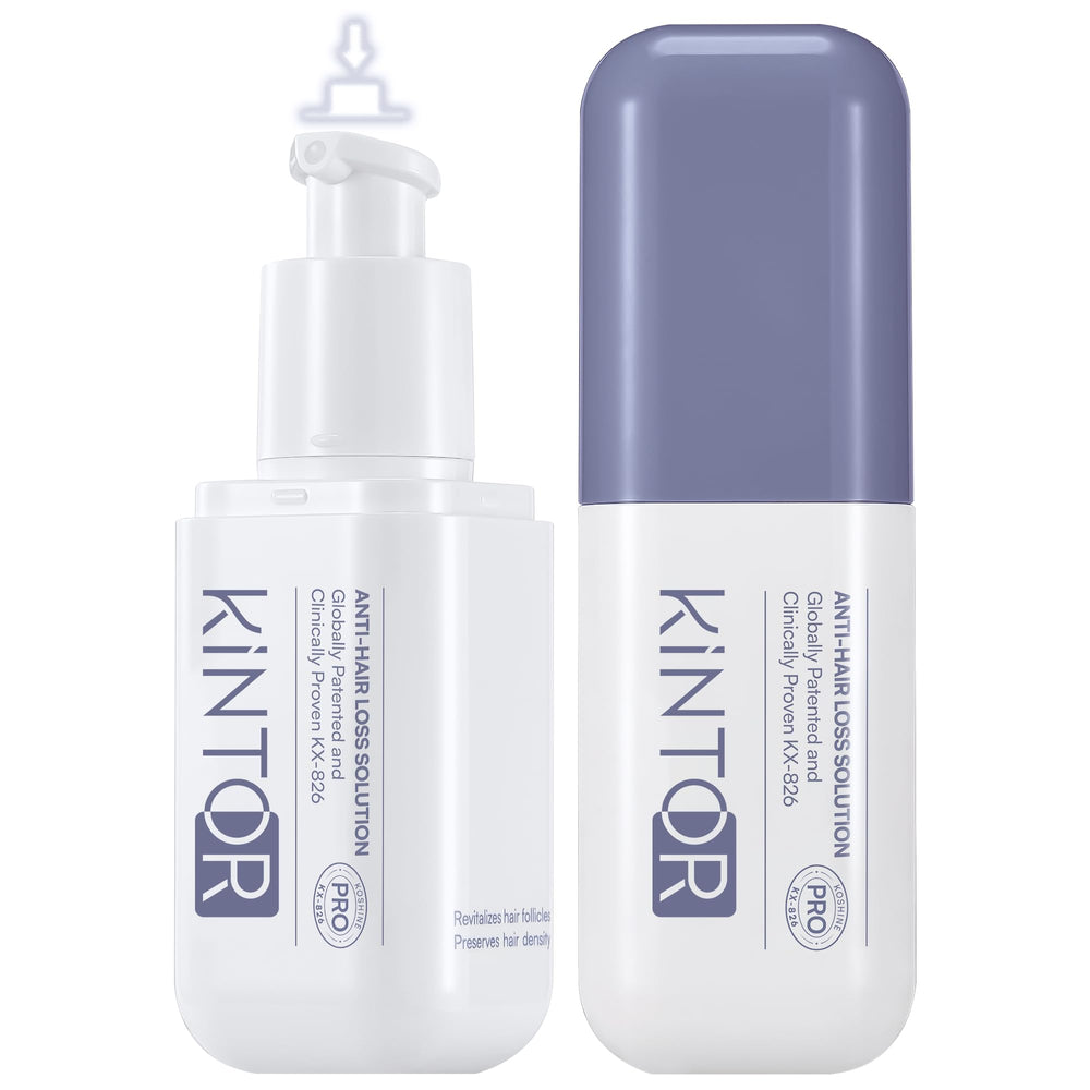 KINTOR KX-826 spray bottle for easy scalp application and targeted treatment.