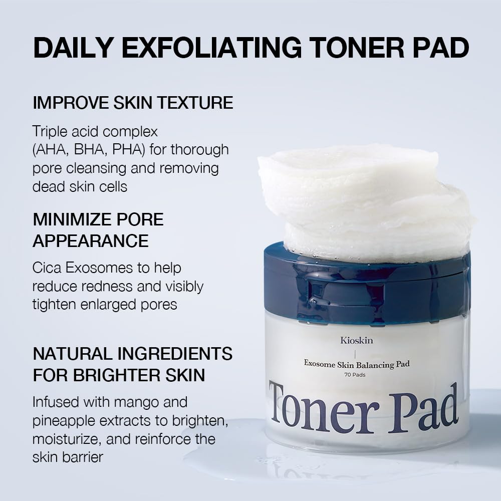 Kioskkin Cica Exosome Complex helps soothe redness and balance sensitive skin.