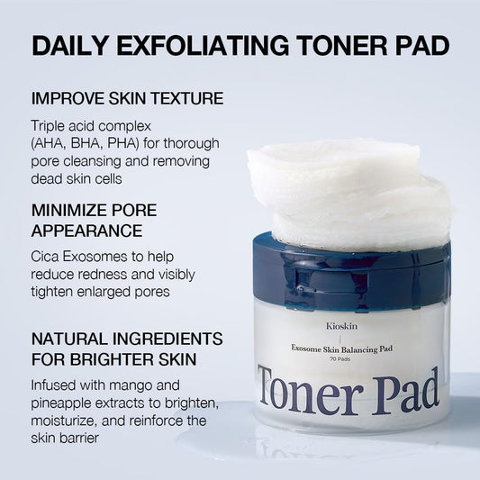 Kioskkin Cica Exosome Complex helps soothe redness and balance sensitive skin.