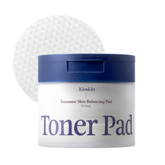 Kioskkin toner pads with 70-count size offer full-face coverage for gentle exfoliation.