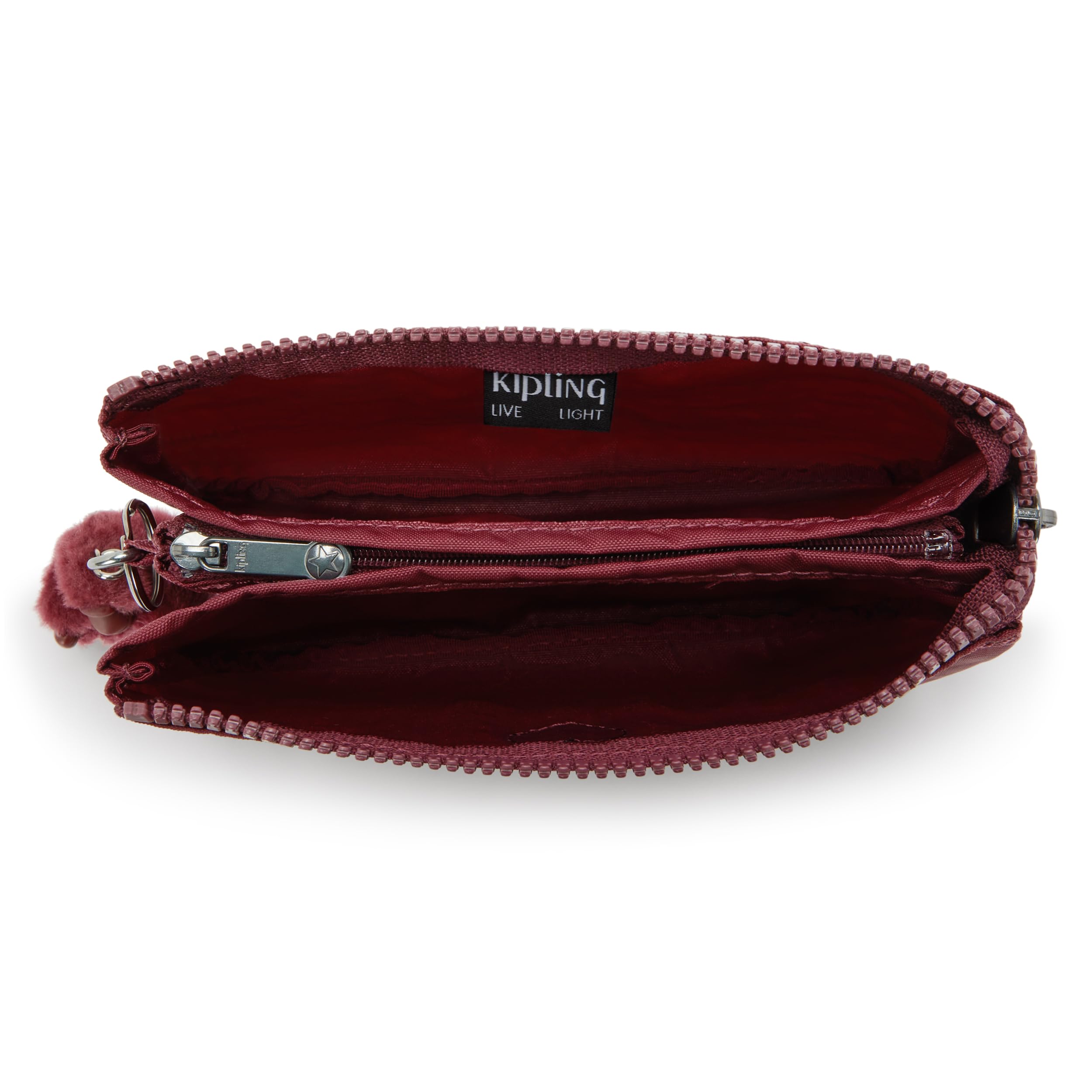 Kipling Creativity Large Pouch in water-resistant crinkled nylon for easy cleaning