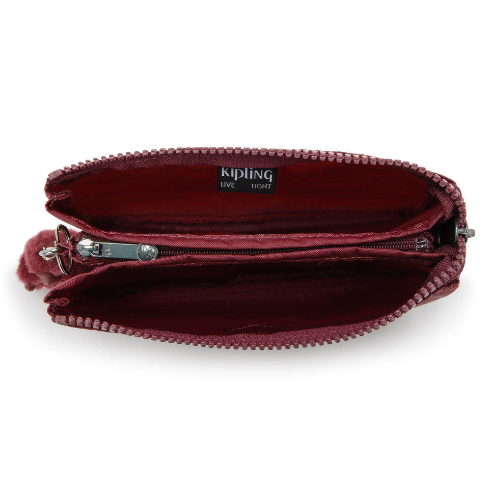 Kipling Creativity Large Pouch in water-resistant crinkled nylon for easy cleaning