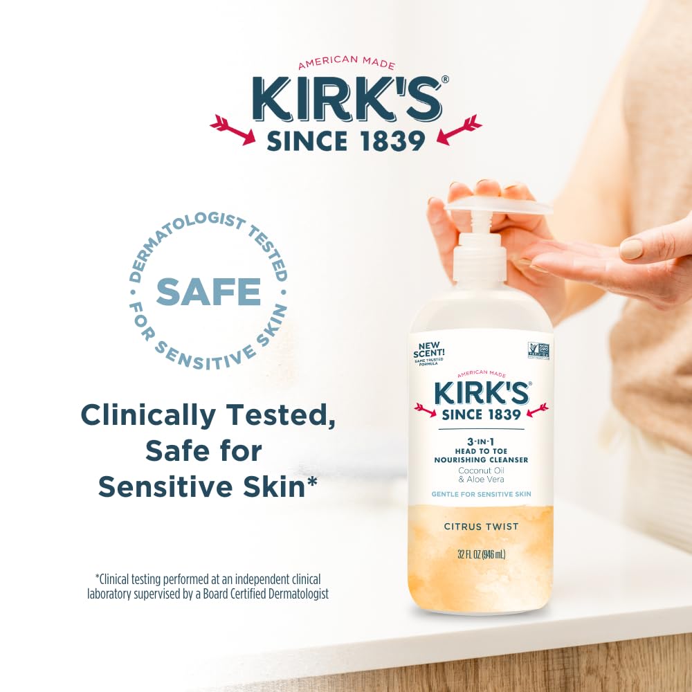 Kirks American-made label signaling quality and tradition