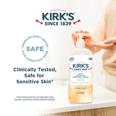 Kirks American-made label signaling quality and tradition