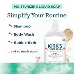 Kirks coconut oil and aloe hydration for skin and hair