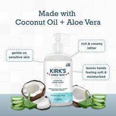 Kirk's vegan and non-GMO label on packaging