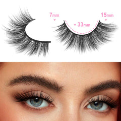 Kiromiro C-Curl wispy lashes delivering subtle 3D volume for day-to-night wear.