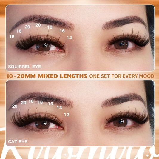 Wispy spikes add dimension for cat-eye or fairy-inspired looks by Kiromiro.