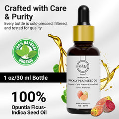 Kisii prickly pear seed oil absorbs quickly for smooth skin.